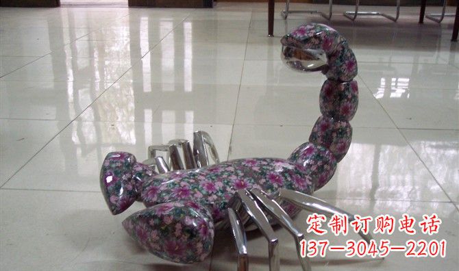 保定不锈钢蝎子雕塑精美的装饰品