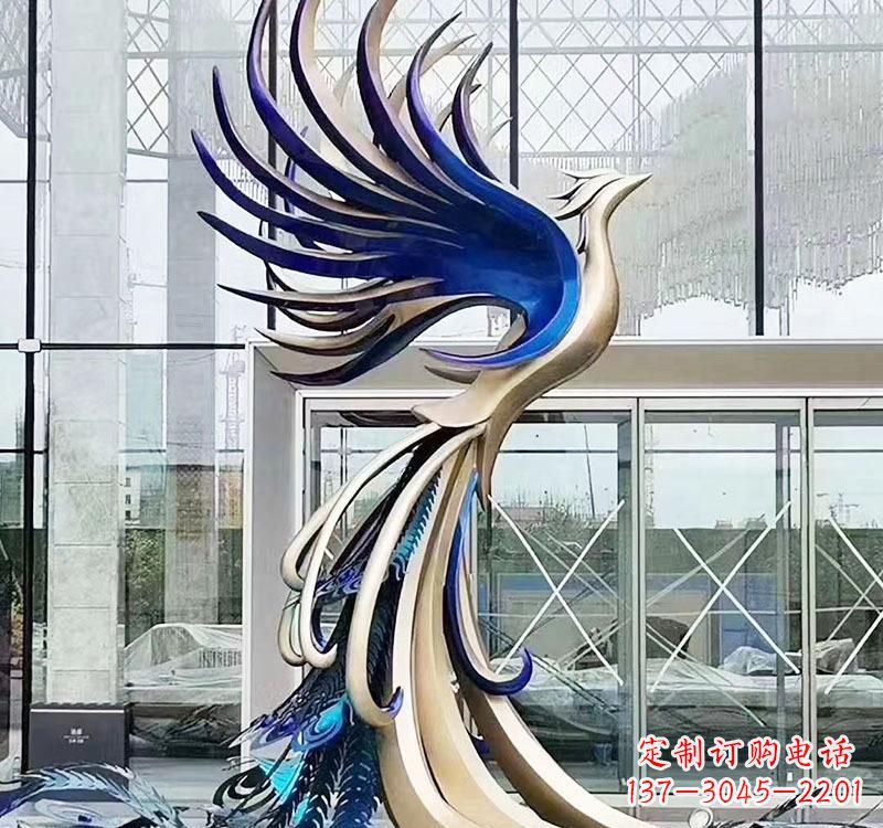 保定不锈钢艺术凤凰雕塑——璀璨夺目的艺术之美