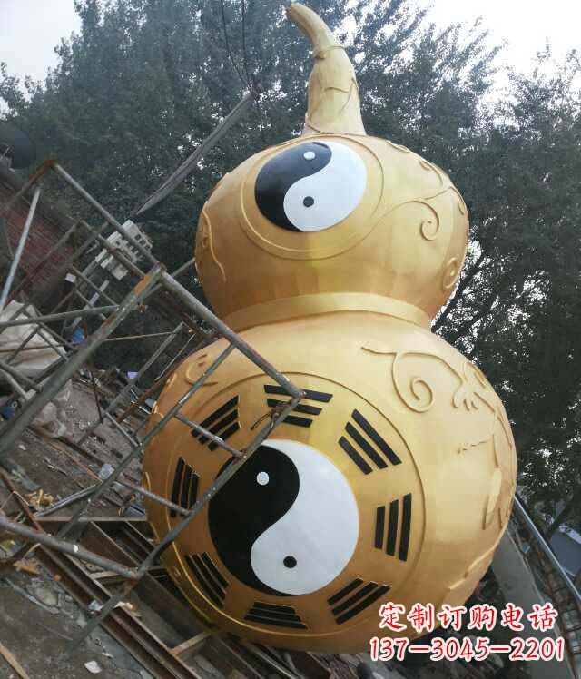 保定精美不锈钢葫芦雕塑