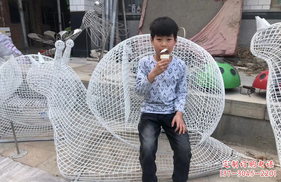 保定精美不锈钢蜗牛雕塑
