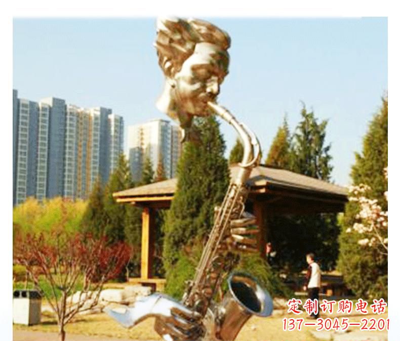 保定不锈钢音乐萨克斯雕塑