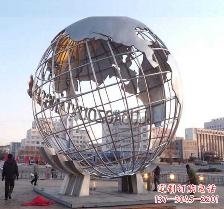 保定不锈钢地球仪雕塑一座充满美丽与灵性的艺术品