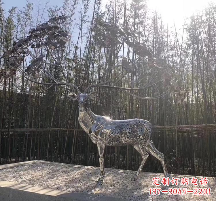 保定不锈钢动物雕塑精美的艺术作品