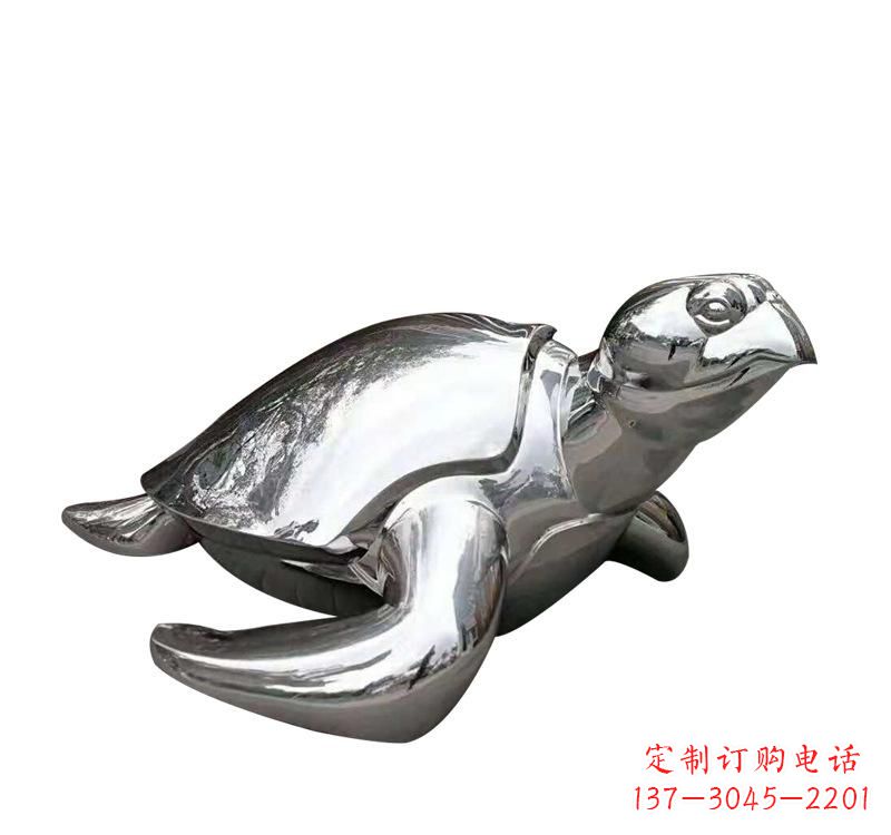 保定不锈钢海龟雕塑象征着长寿和坚强