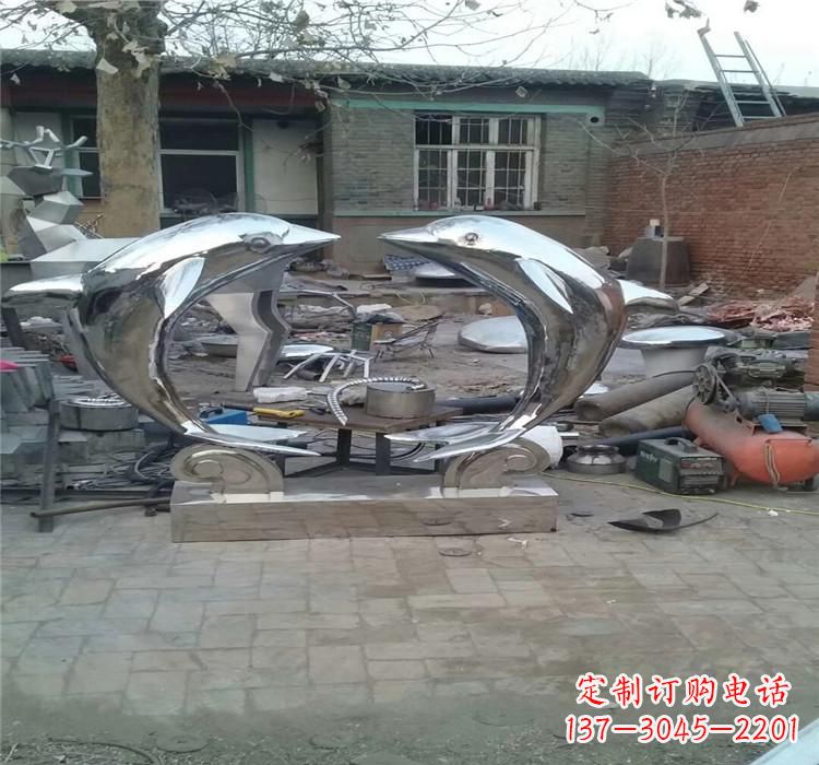 保定不锈钢海豚雕塑——精美之选