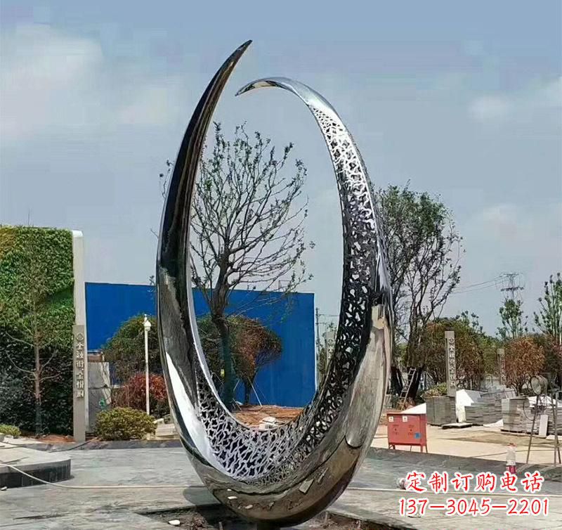 保定不锈钢圆环创意雕塑