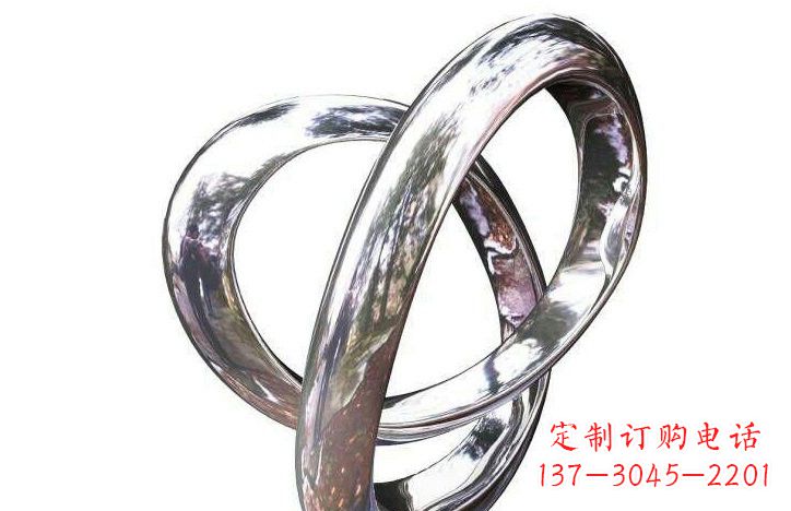 保定不锈钢圆环雕塑222