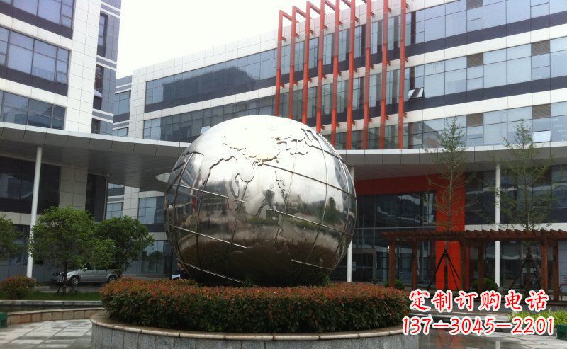 保定不锈钢圆球地球雕塑