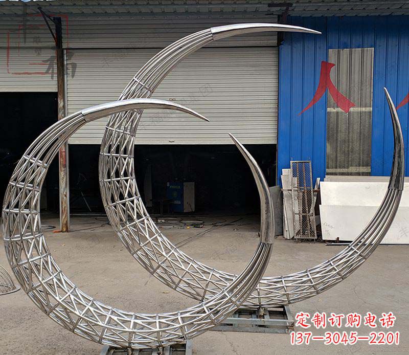 保定不锈钢月亮镂空摆件雕塑——让月亮闪耀你的家