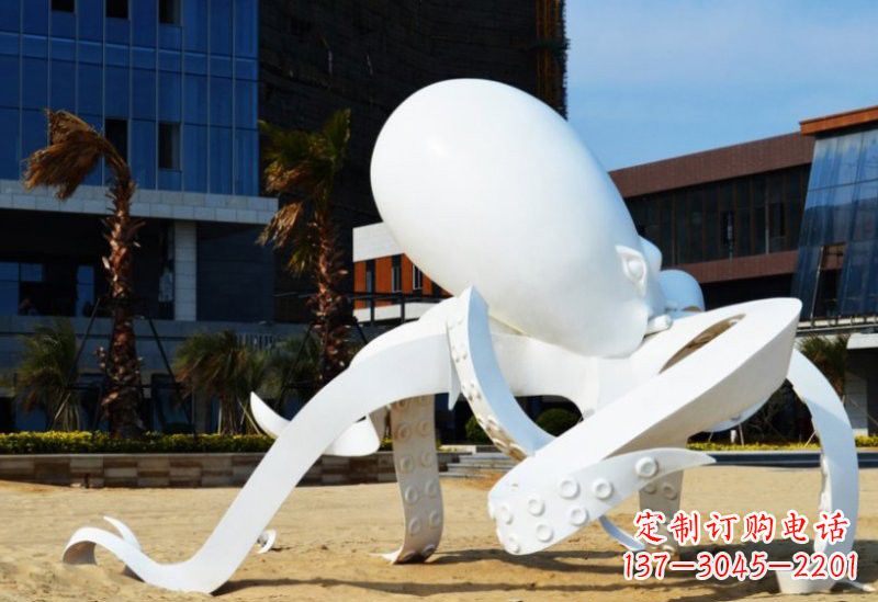保定精美的不锈钢章鱼雕塑