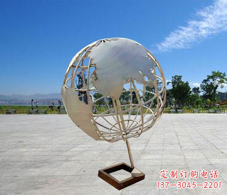 保定神奇的不锈钢地球仪雕塑