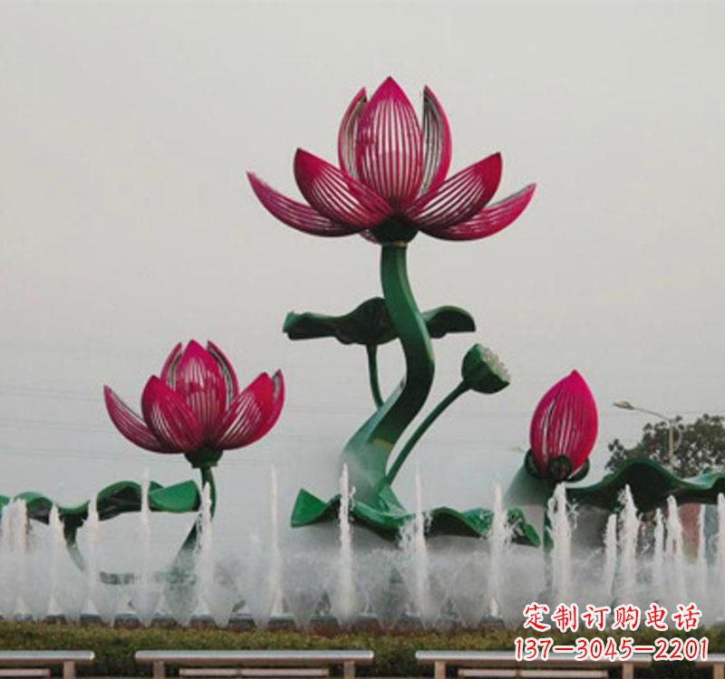 保定不锈钢莲花雕塑