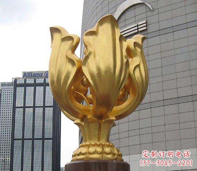 保定紫荆花雕塑——精美艺术品