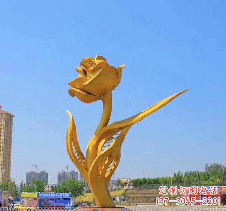 保定精美不锈钢紫荆花雕塑
