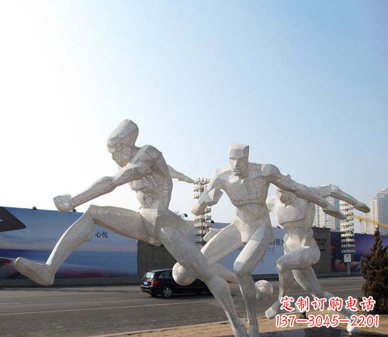 保定足球之美不锈钢足球雕塑