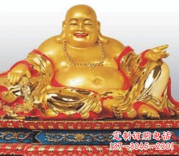 保定弥勒佛铜雕的精美