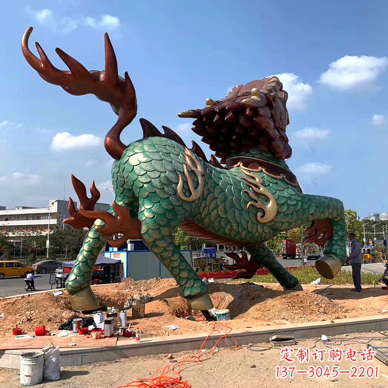 保定麒麟雕塑——美丽传说的象征