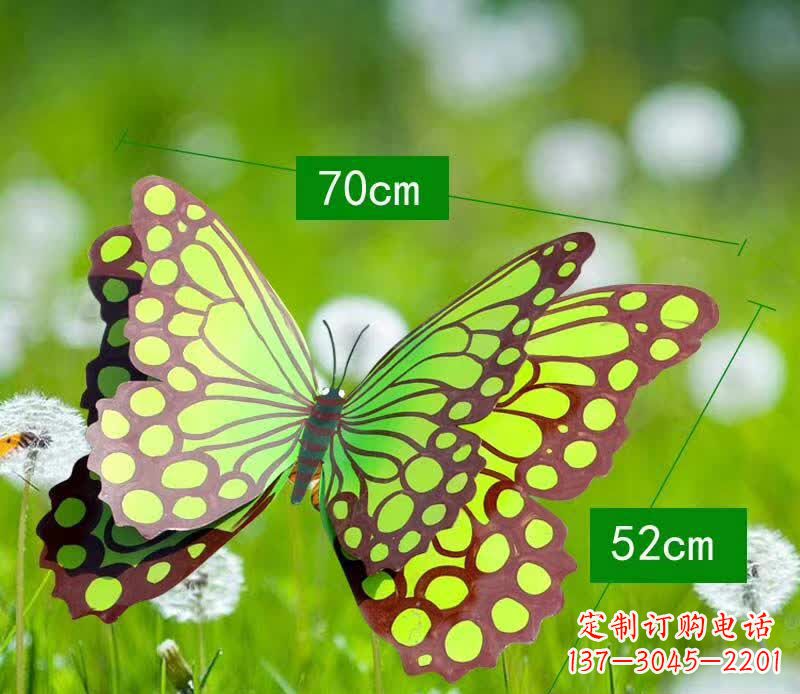 保定不锈钢蝴蝶雕塑彩色园林的精灵