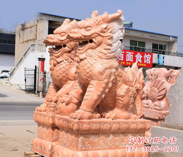 保定传说中的麒麟雕塑