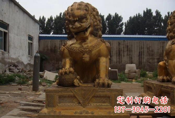 保定静谧的狮子雕塑精美的工艺与精神传承