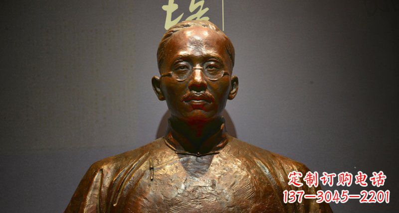 保定蔡元培先生名人胸像铜雕