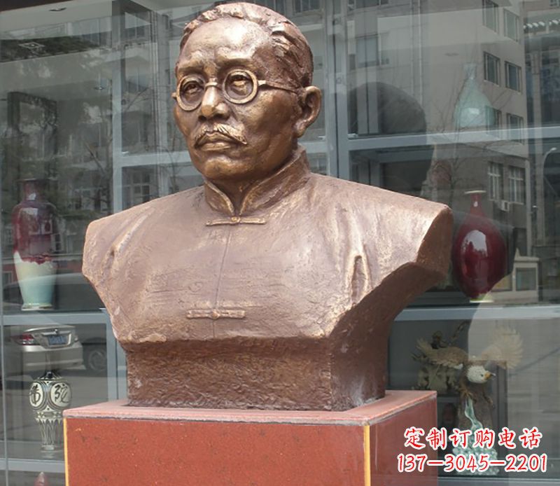 保定蔡元培雕塑传承睿智的象征
