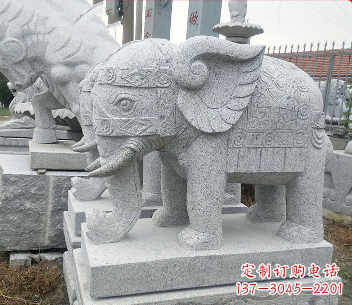 保定藏传佛教大象雕塑