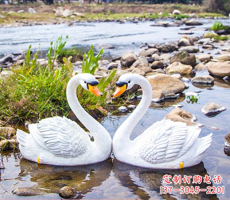 保定“美丽的天鹅雕塑,点缀景观装饰”