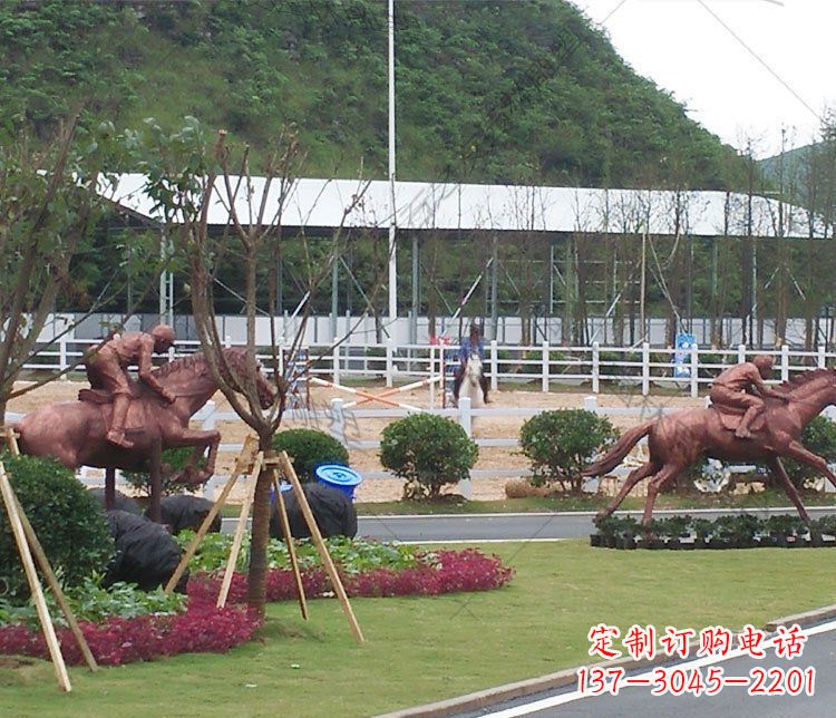 保定雕塑艺术以马为主题的铜雕摆件