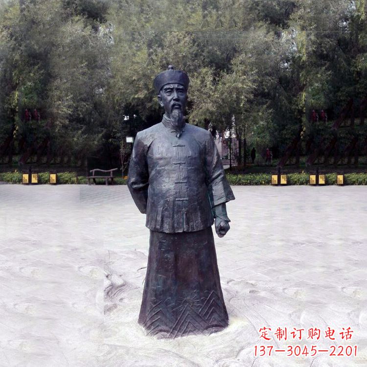 保定曾国藩铜像中国晚清名臣的荣耀