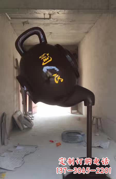 保定茶壶景观铜雕
