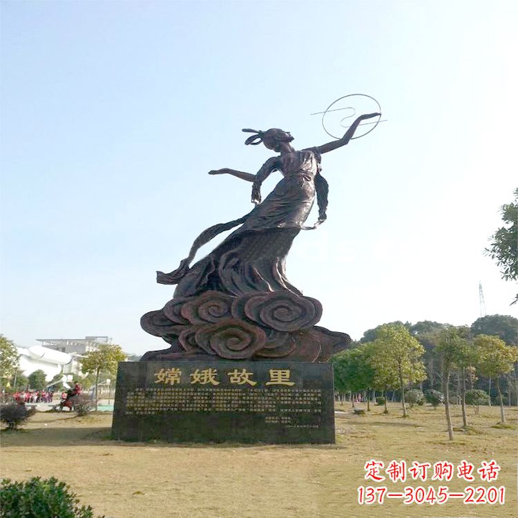 保定嫦娥传说一座神秘的雕像