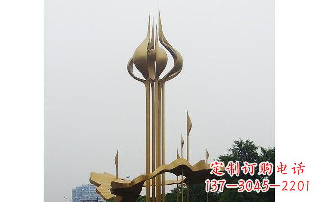 保定莲花雕塑缔造城市精神之家