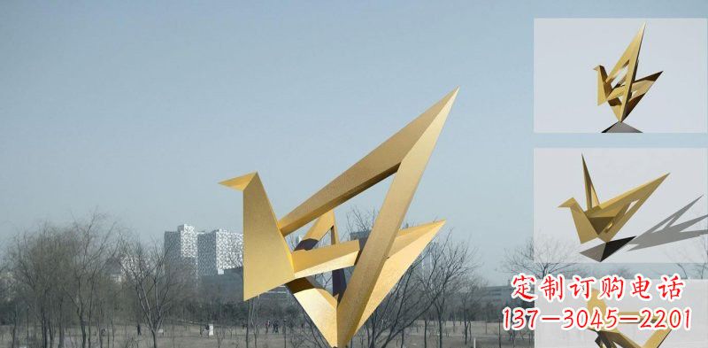 保定丹顶鹤雕塑象征着城市的文化和精神