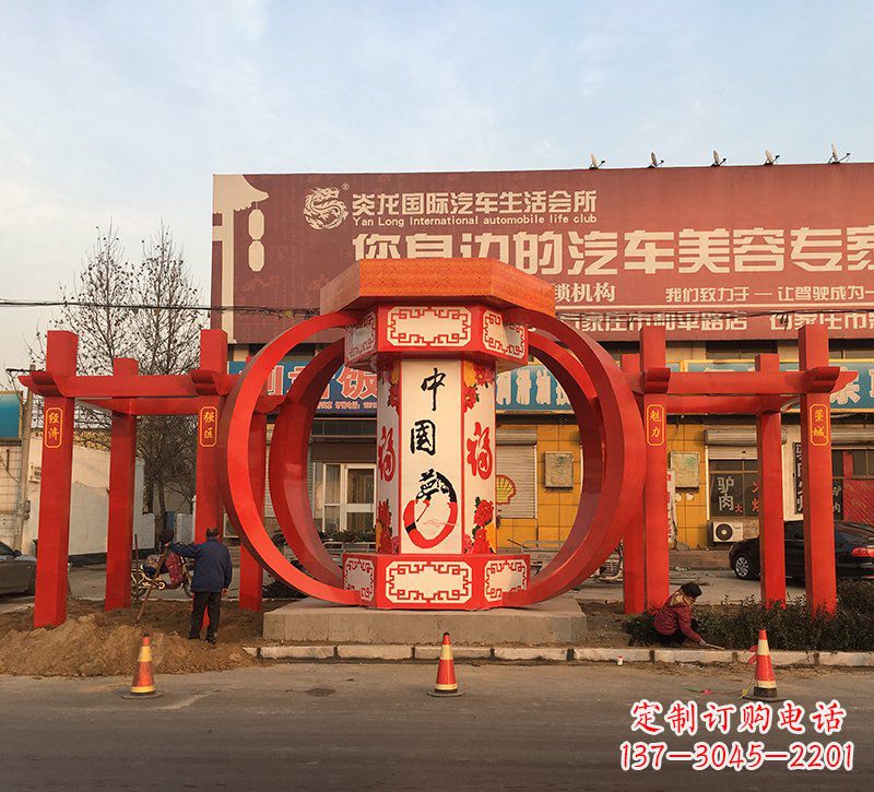 保定城市之光不锈钢梦灯笼雕塑