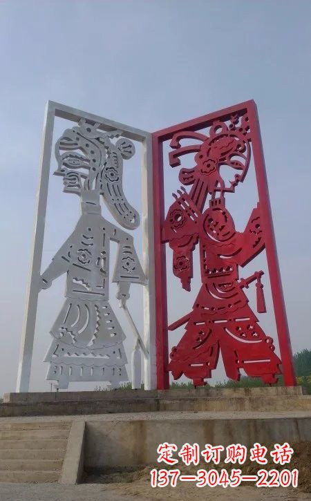 保定精美皮影戏雕塑——缔造中国城市文化新风貌