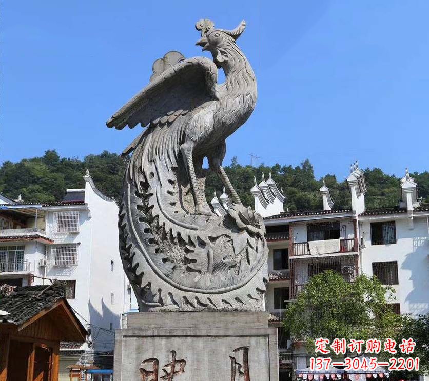 保定青石凤凰雕塑富有文化底蕴的传承