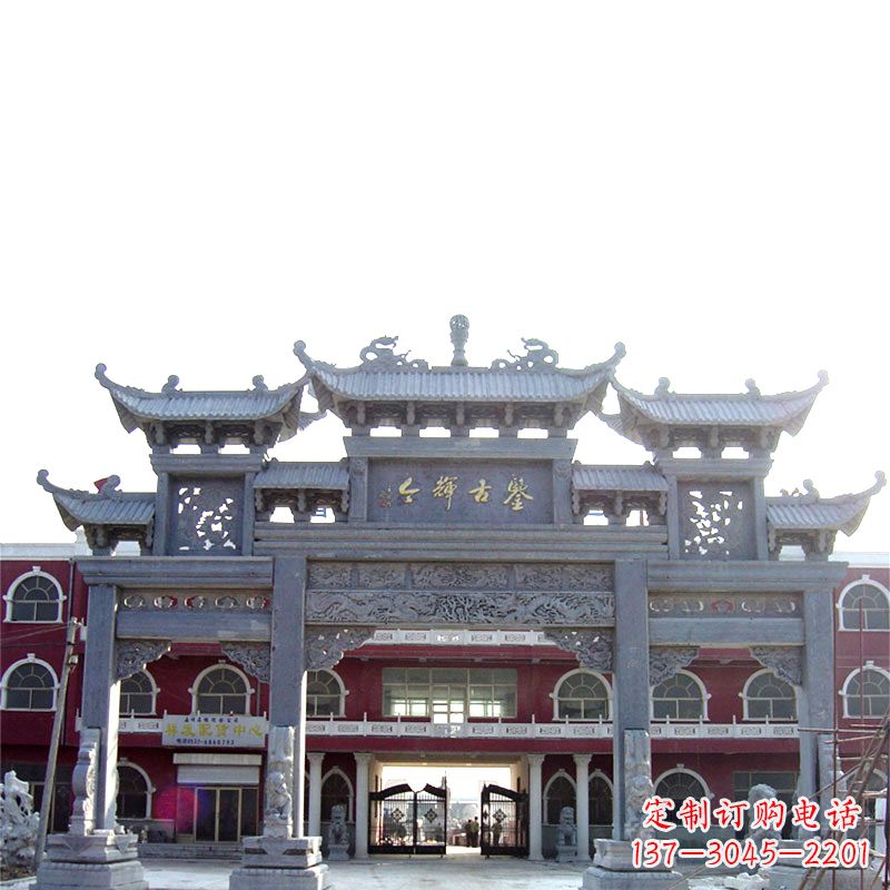 保定石雕牌楼极致精美的城市艺术