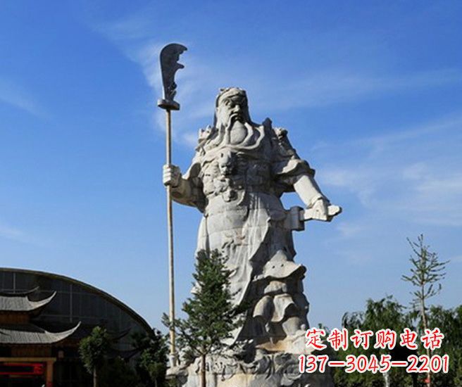 保定关公雕塑持刀武财神