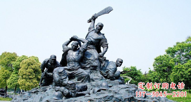保定红军雕塑传承冲锋精神