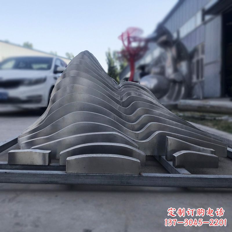 保定不锈钢假山雕塑精致耐用的艺术品
