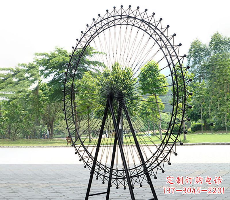 保定不锈钢摩天轮雕塑视觉与空间的结合