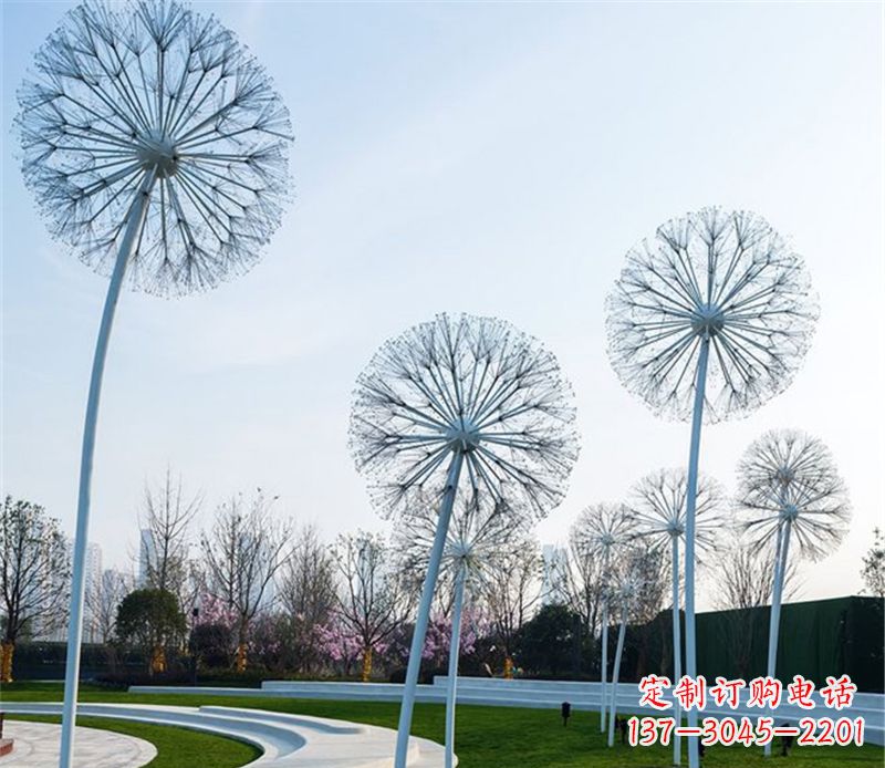 保定抽象不锈钢蒲公英雕塑