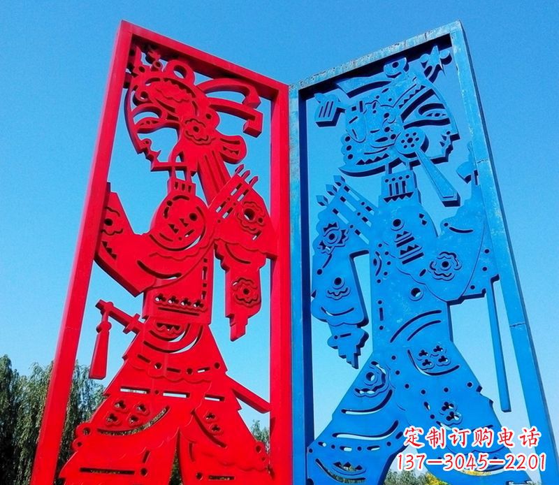 保定精美的皮影戏雕塑