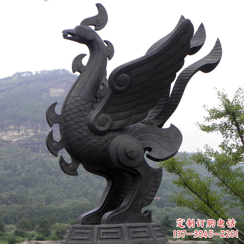 保定凤凰铜雕传承古神兽之美