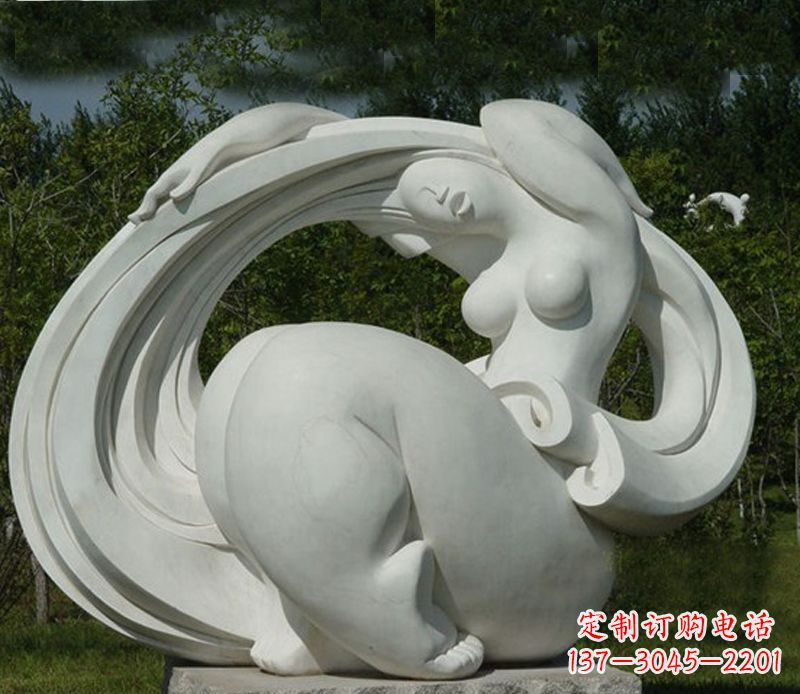 保定抽象美女石雕