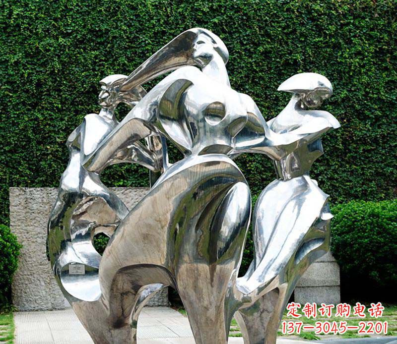 保定抽象女性的魅力不锈钢景观雕塑
