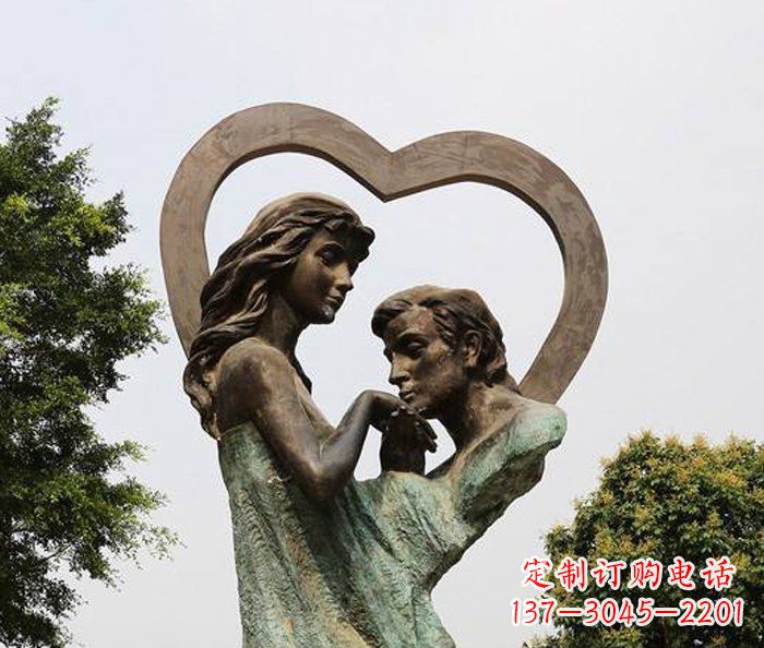 保定浪漫爱情,永恒铜雕