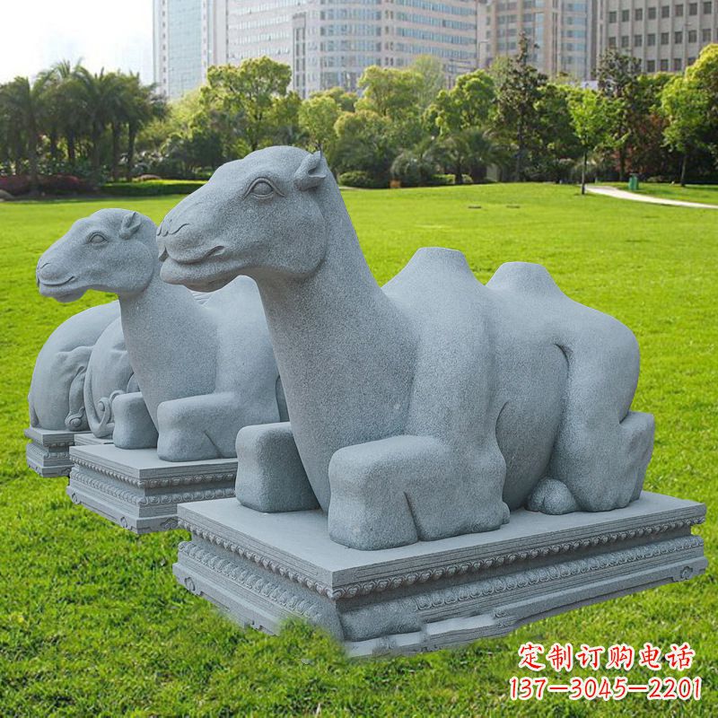 保定抽象砂岩骆驼石雕