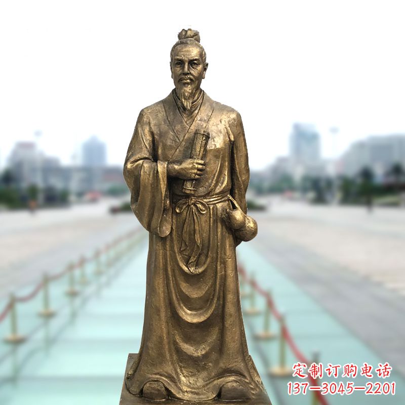 保定铜雕艺术张仲景的精神实践